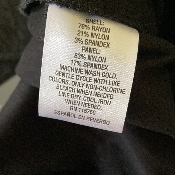 JM Collection Pants Women’s Medium Tonal Zebra Black Slim Legs NWT - Picture 7 of 8